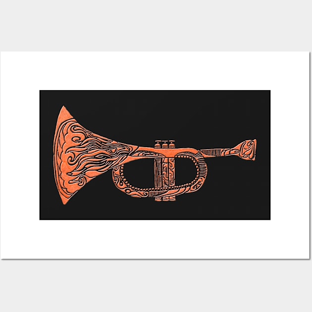 Trumpet Wall Art by ElisabethFriday